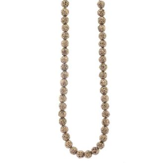 Handmade textured bead necklace