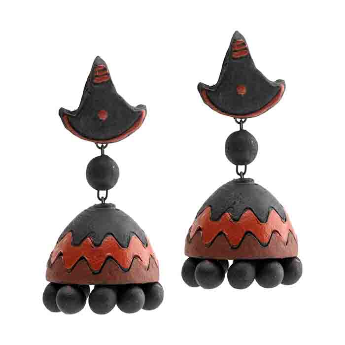 Buy Mexican Handmade Embroidery Clay Earrings Online in India - Etsy